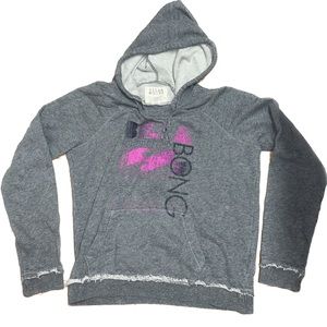 Billabong Beach Cover Up Distressed Graphic Hoodie Surf